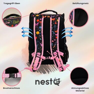 Рюкзак для собак та котів, до 5 кг, ергономічний з вентиляцією, для подорожей (рожевий, з метеликом)