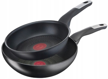 Набір посуду TEFAL Unlimited: сковорода для смаження 20 см та вок 28 см