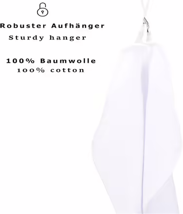 Betz 6-Piece Towel Set - Bath Towel, Shower Towel, Palermo, Size 70x140 cm, 100% Cotton, White