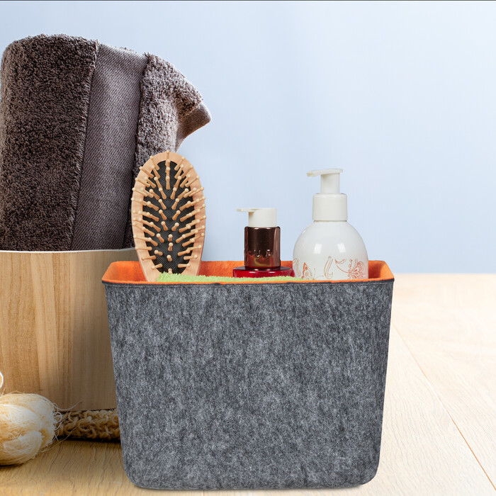 Relaxdays Felt Storage Basket