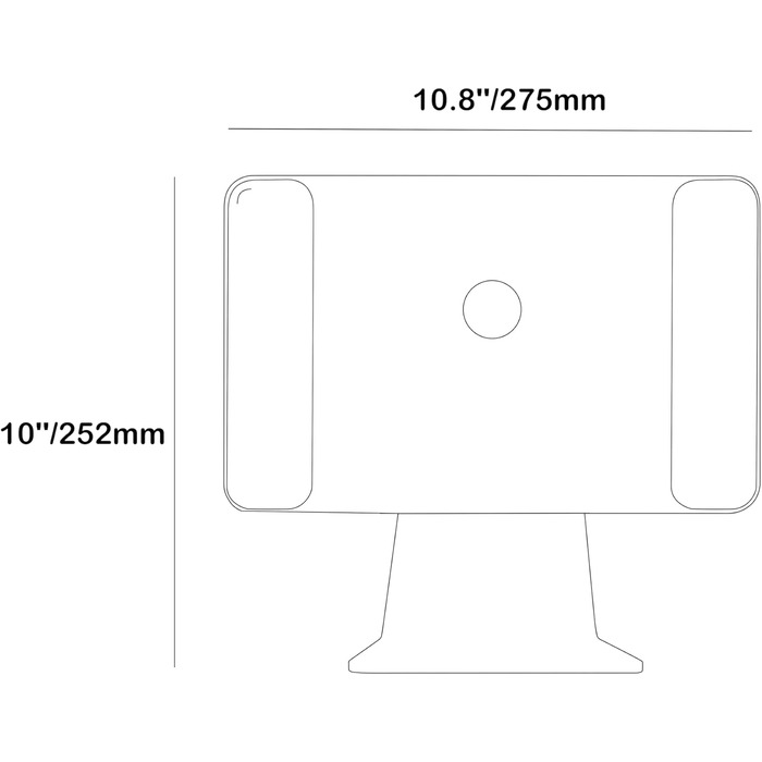 Магнітна підставка-тримач для Apple iPad Pro 12.9 (3-6 покоління) та iPad Air 13 (M4/M5), срібляста