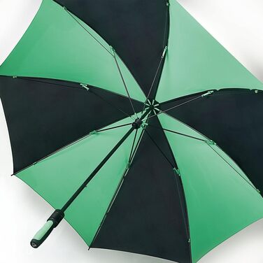 Чоловічий парасолька Fulton Cyclone Black/Green, 100 см, об'єм 1 літр, чорний/зелений