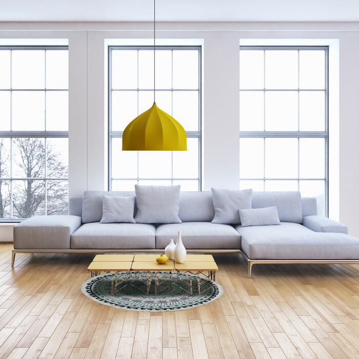 Relaxdays Round Rug with Mandala Design