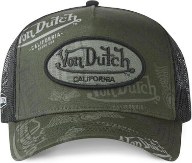 Кепка Von Dutch унісекс, тракер з бейсболкою (Snapback), зелена