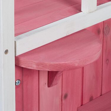 Кіт-будинок Relaxdays з тканини, червоно-білий, 71.5 x 62.5 x 44 см, 2 входи, складаний