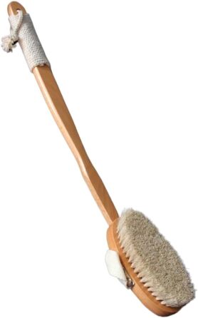 Bath and body brushes, shower brush with long handle, horsehair bath brushes for women, back scrubbers for the shower for men, bathroom accessories