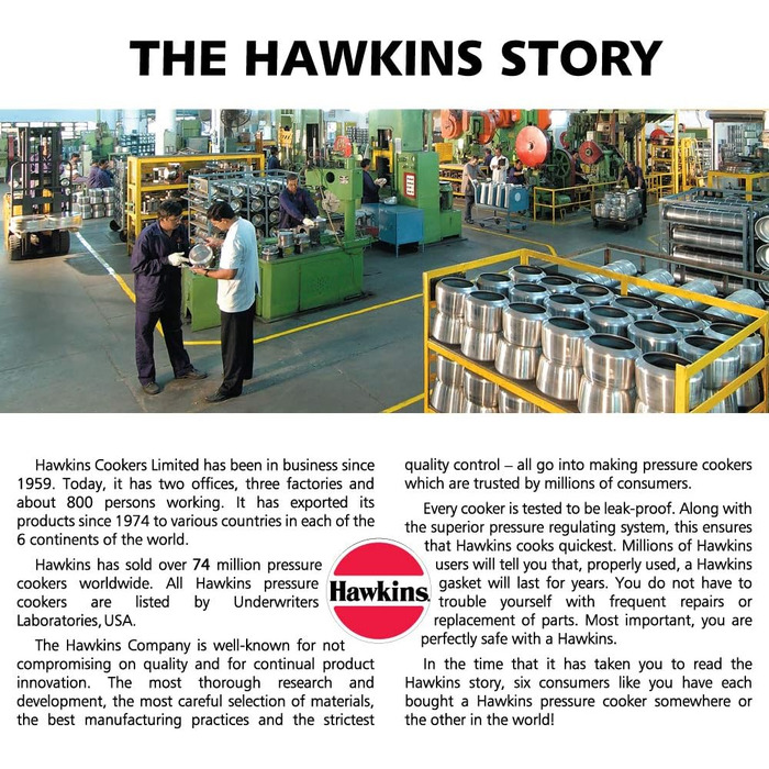 Скороварка HAWKINS B60 з нержавіючої сталі, 3 літри, срібляста