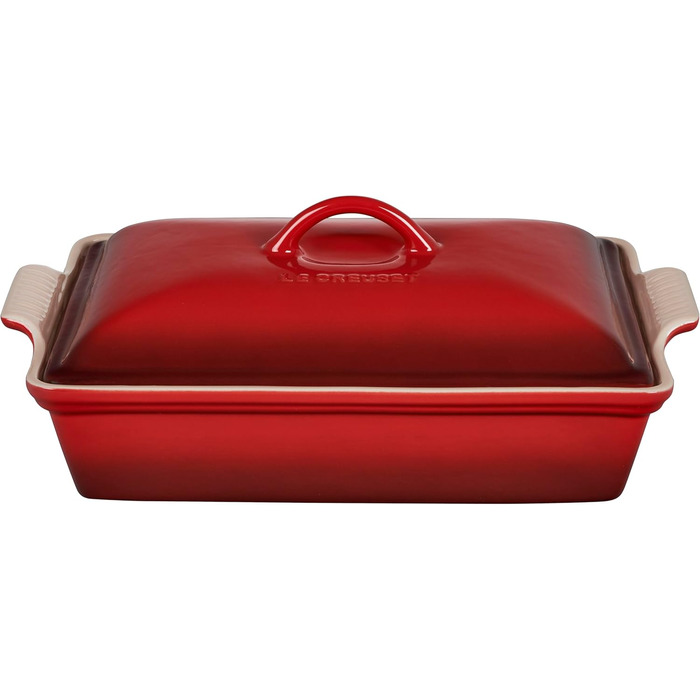 Каструля LeCreuset з керамічним покриттям, червона