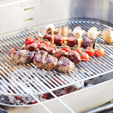 Барбекю-решітка Barbecook овальна з ручками 55x33,6 см для вугільних грилів Loewy та Arena, нержавіюча сталь, легке очищення
