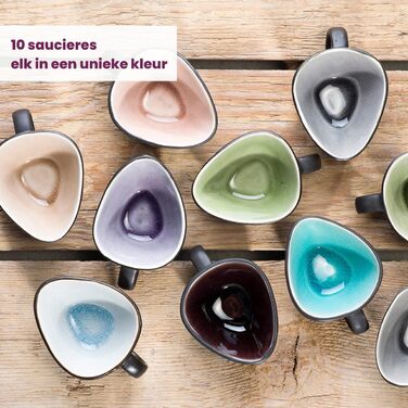 Cosy & Trendy Streetfood Saucers 170 ml - 10 Pieces