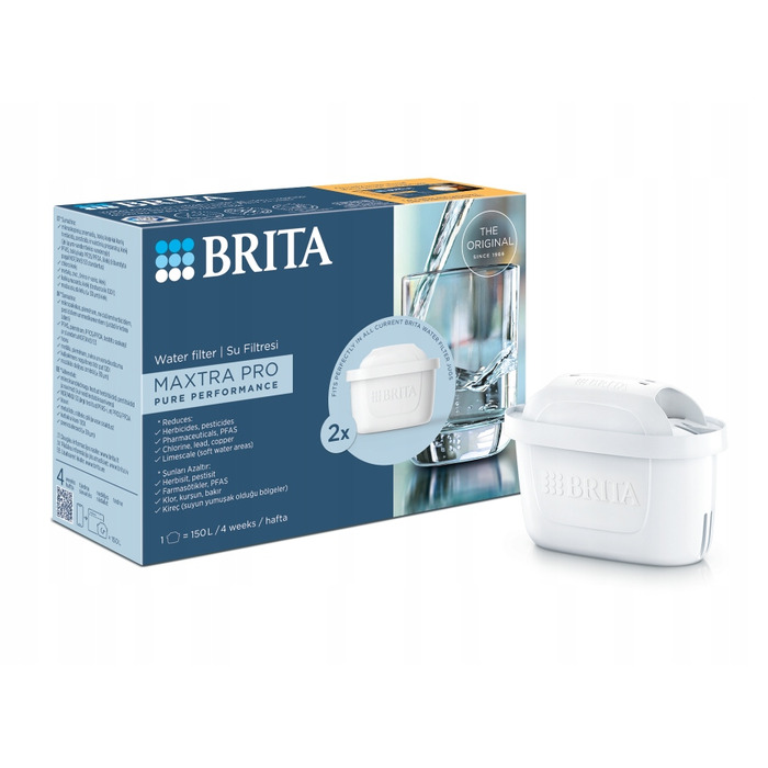 Скляний фільтр-кувшин Brita Glass, сірий + 3 смінні картриджі Pure Performance