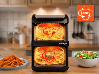 Аерофритюрниця вертикальна FR300 2700W, дві кошики, 10л