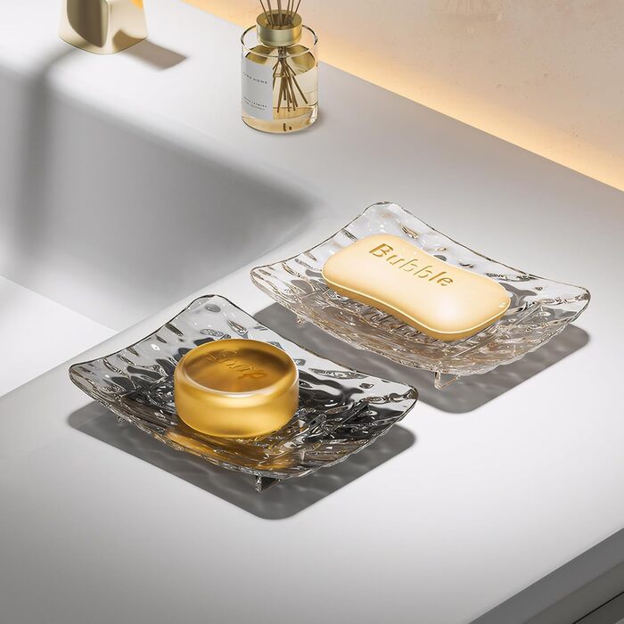 Миска для мила з піддоном для стікання води, водонепроникна мильниця без свердління, мильниця для душу, підставка для мила з дренажем для ванної, балкону, кухні, легке очищення