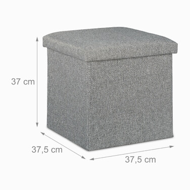 Relaxdays Ottoman з місцем для зберігання речей