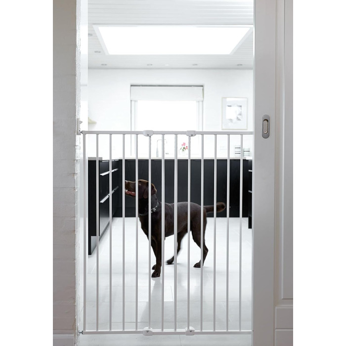 BabyDan Tor для безпеки дітей та домашніх тварин, регульований, ширина 62,5-106,8 см, білий