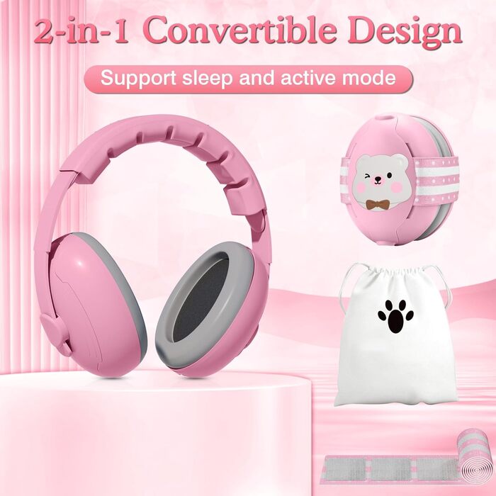 Навушники для захисту слуху для малюків Mumba (рожеві)