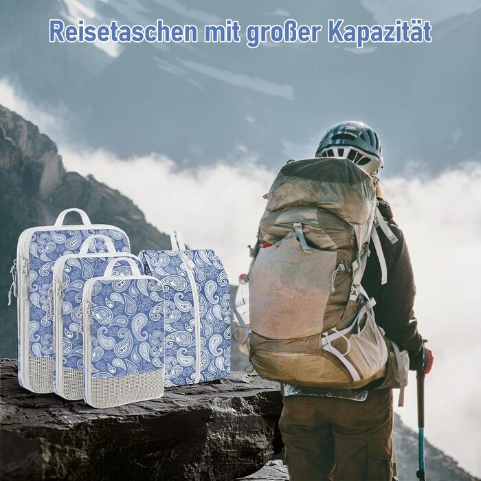 Органайзер для валізи та рюкзака Kompression: набір кубів для пакування, аксесуари для подорожей