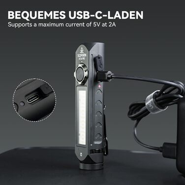 Ліхтарик Sofirn IF24 Pro LED, 1800 люмен, магнітна кришка, червоне та кольорове світло, акумуляторний, для кемпінгу та туризму