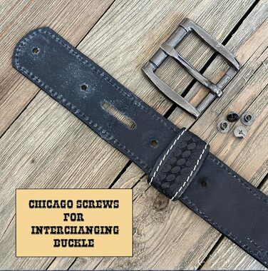 Чоловічий шкіряний ковбойський ремінь Daniel's Artplanet з перлами, ручної роботи, 3,8 см, чорний (підходить для джинсів 46)