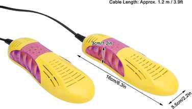 Електрична сушарка для взуття: компактна, портативна, для дому та подорожей, підходить для всіх типів взуття