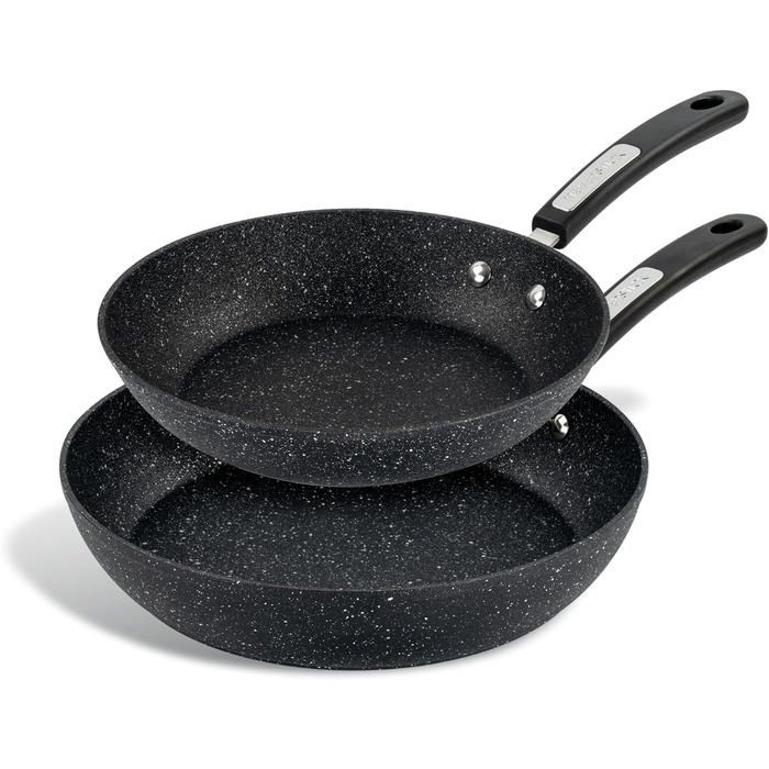 Набір сковорідок NEVERSTICK 2 шт. (24 см & 28 см), антипригарне покриття, для всіх плит (в т.ч. індукційних), PFOA-free