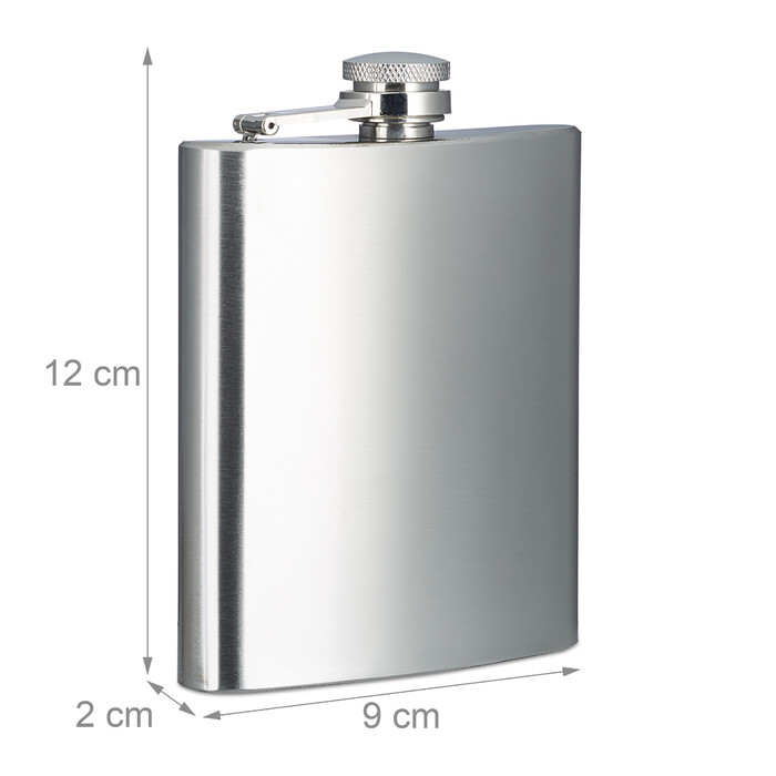 Relaxdays Stainless Steel Flask 200 ml