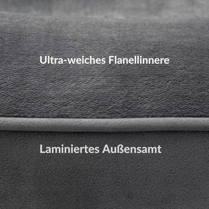 Ортопедичне ліжко для собак середніх та великих порід CORTESPETS® - зручне собаче ліжко з Memory Foam, водонепроникним покриттям та знімним чохлом. Розмір: 90 x 64 x 17 см