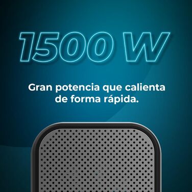 Керамічний обігрівач Cecotec Ready Warm 6100 Ceramic Rotate: обігрів до 20 м², 1500 Вт, регулювання температури, захист від перекидання, білий/чорний