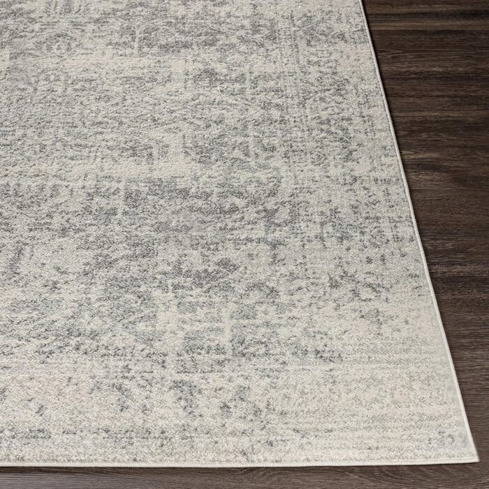 Surya Syracuse Vintage Rug - Oriental Rug for Living Room, Dining Room, Bedroom - Oriental Boho Rug, Short Pile Rug for Easy Care - Large Rug 160x220cm in Grey, 160 x 220 cm (Rectangular)