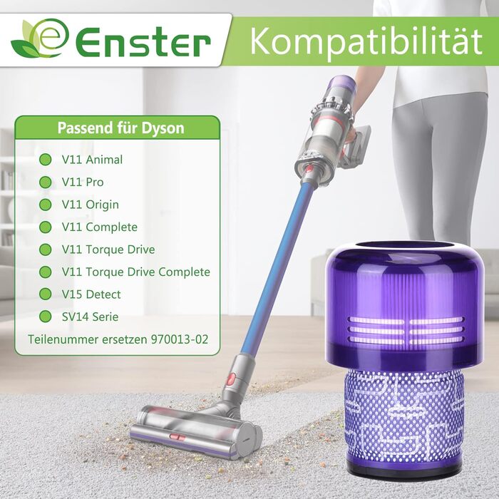 Фільтр для пилососа Dyson V11 (3 шт.) миючий, оригінал #DY-970013-02