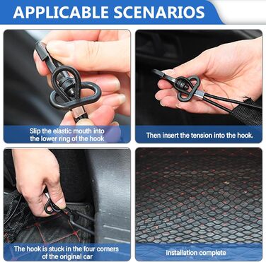 Сітка перегородки для автомобіля GOMETY: захист від тварин, 120x90 см, поліпропілен, 4 гачки