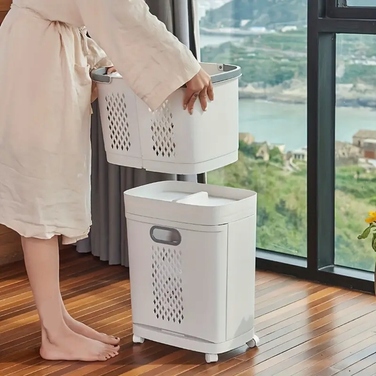 Кошик для білизни Amaza 85 л, білий
