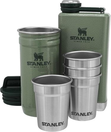 Набір Stanley Adventure: термофляга та 6 склянок для шотів - зелений хамелеон