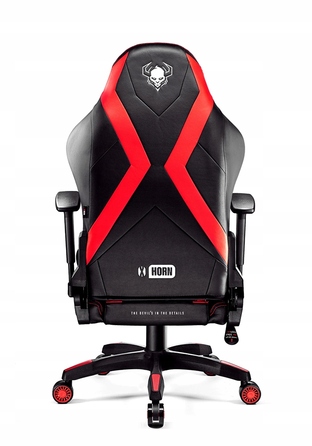 Ігрове крісло Diablo Chairs X-Horn 2.0, штучна шкіра, чорно-червоне
