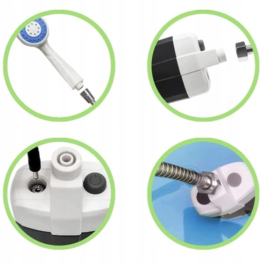 Кемпінговий душ з акумулятором 2200 мАг, портативний душ-помпа