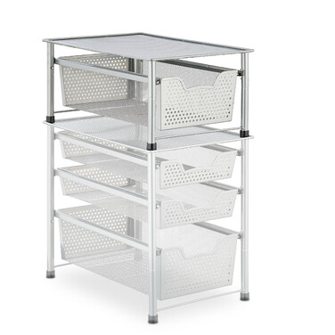 Relaxdays Drawer Unit with Basket Pull-out