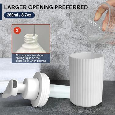 Phneems Automatic Soap Dispenser - Electric Automatic Soap Dispenser with Sensor - No Touch Sensor - Automatic Soap Dispenser for Bathroom, Kitchen, Office - USB - White