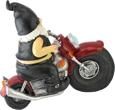 Design Toscano Decorative Figure, Biker with Leather Jacket, Dimensions: 14 x 34.5 x 28 cm