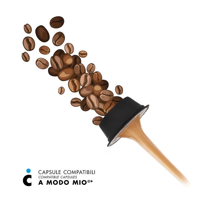 Набір кавових капсул Il Caffè Italiano сумісні з Lavazza A Modo Mio, декаф (без кофеїну), 120 шт по 7.5 г, Frhome