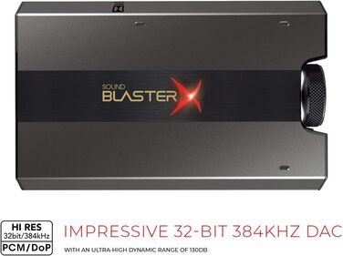Sound BlasterX G6 7.1 HD: зовнішня звукова карта, DAC та USB-підсилювач для геймінгу. Сумісна з PS4, Xbox One, Nintendo Switch та PC.