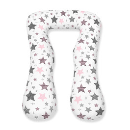 Подушка для годування Amilian Stillkissen Seitenschläferkissen: подушка для сну на боці, вагітності та годування, XXL, Body Pillow, блакитний/рожевий