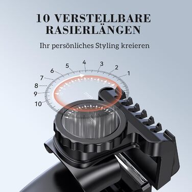 MAXGROOM 3-в-1 Тілогример для чоловіків: електробритва, тример, вологостійкий, для тіла та інтимної зони