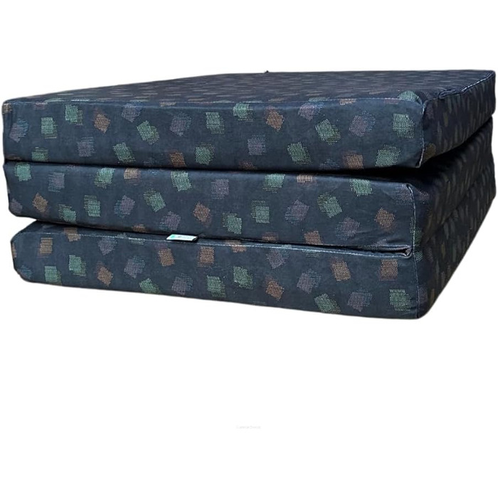 Складаний матрац-гостьове ліжко FORTISLINE 195x80x9 см, синій, футон, пуф