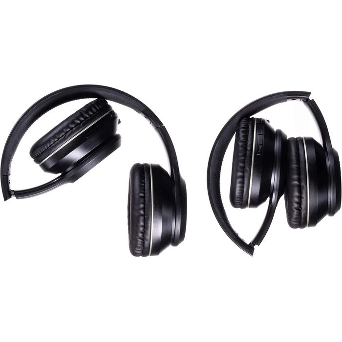 Навушники Bresser Bluetooth Over-Ear з мікрофоном для геймінгу та дзвінків, 3.5 мм, білий (чорний), до 8 годин роботи