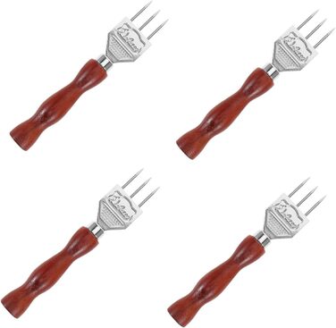 Cabilock 4 Pack Trident Ice Pick Bar Tool Ice Pick Bartender Ice Pick Stable Ice Breaker Tool Bar Accessories Ice Scoop Tool Breaker Tool Ice Cracking Tools Stainless Steel