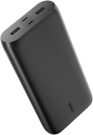 Powerbank Belkin BoostCharge 26000mAh з 4 портами USB-C та USB-A, швидка зарядка Power Delivery, для iPhone, iPad, Galaxy, Pixel