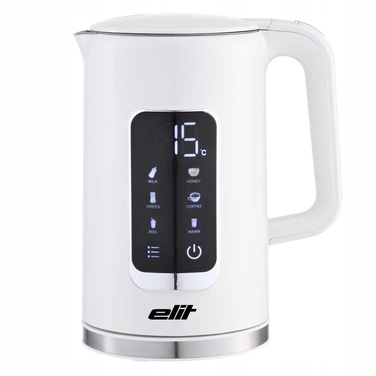 Електричний чайник Elit CoolTouch 1.7WH, 2200 Вт, 1.7 л, білий