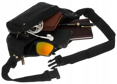 Поясна сумка-нерка Peterson PTN-375-NDM-2708 BLA, чорна