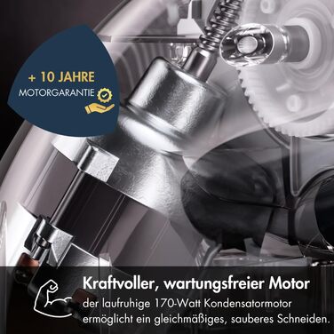 Graef Master M20EU - професійний слайсер для м'яса та овочів з нержавіючої сталі, срібний