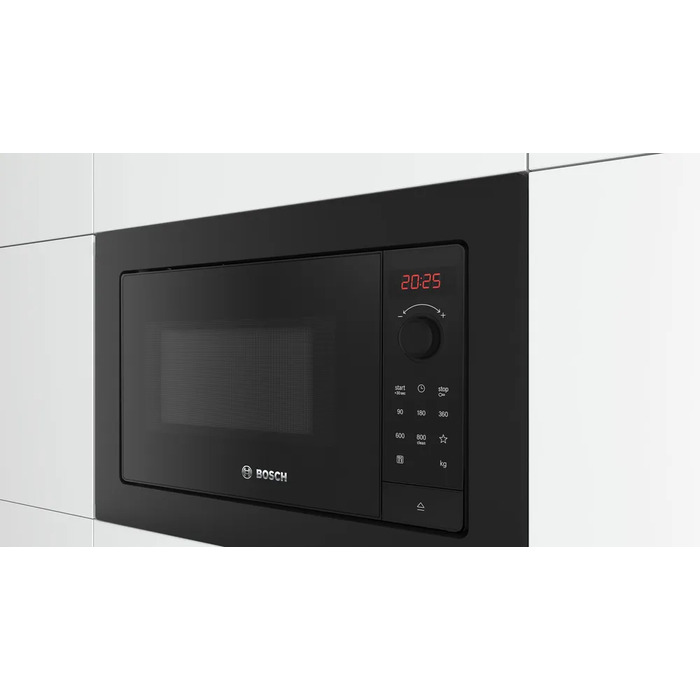 Вбудована мікрохвильова піч Bosch BFL623MB4, 800 Вт, 20 л, чорна